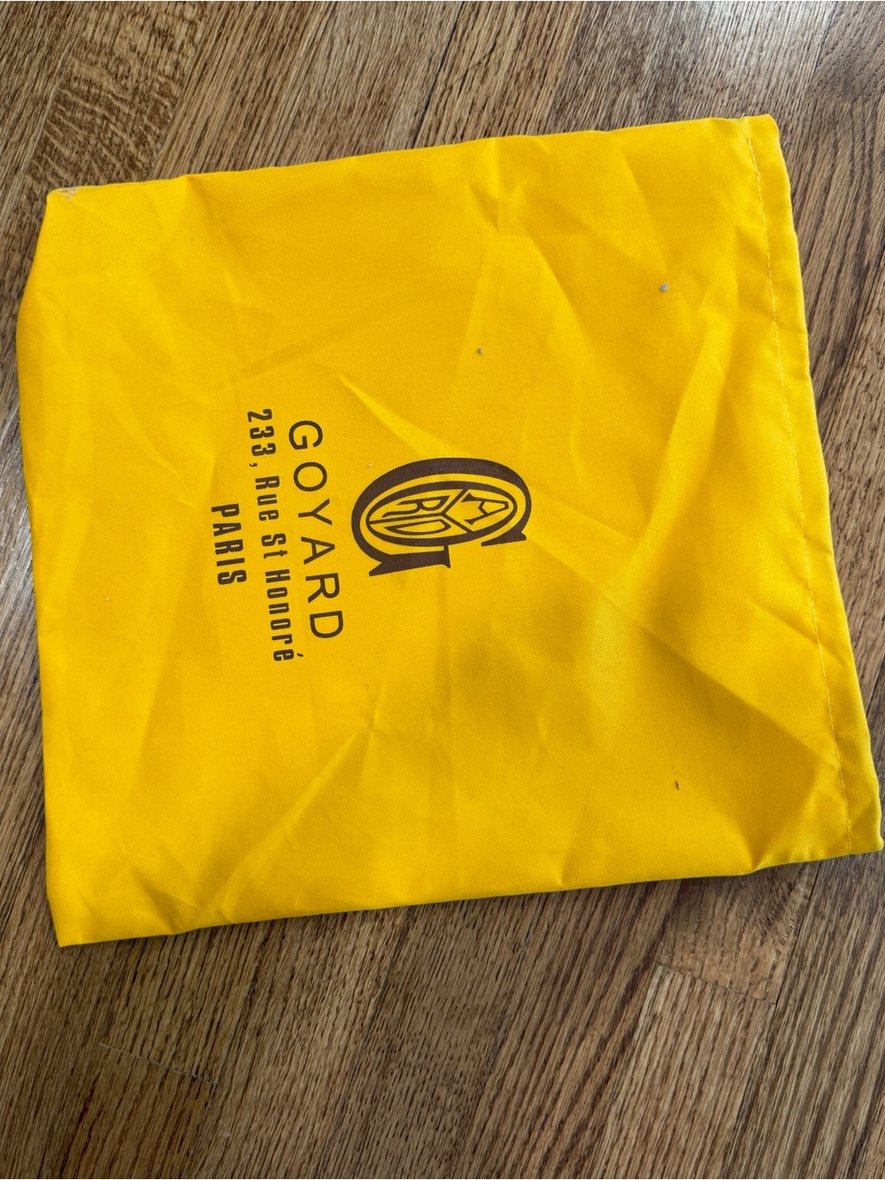 Goyard Small Yellow Dust Bag - Luxury Protective Pouch
